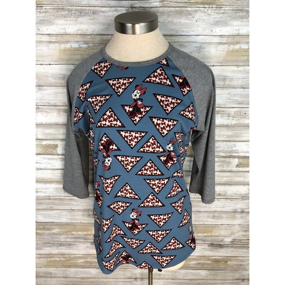 MINNIE MOUSE LuLaRoe Disney Medium T, Disneyland World baseball T-shirt